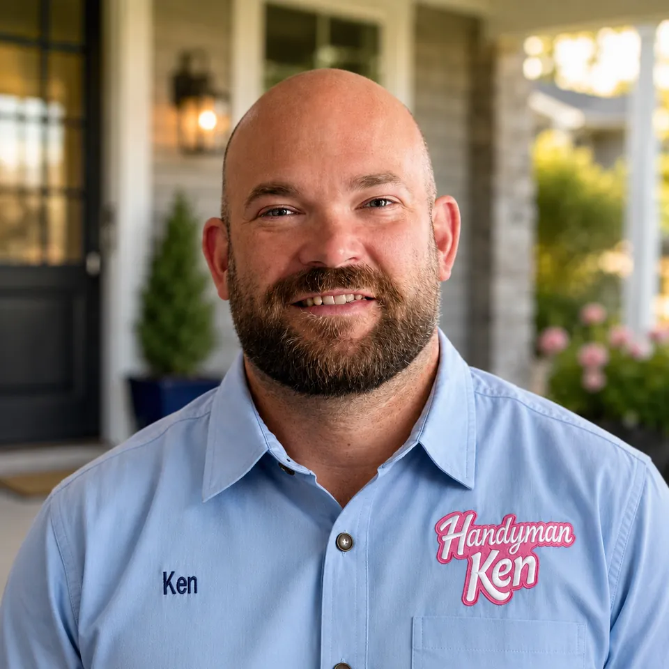 Ken Kring, owner of Handyman Ken, in his Louisville workshop